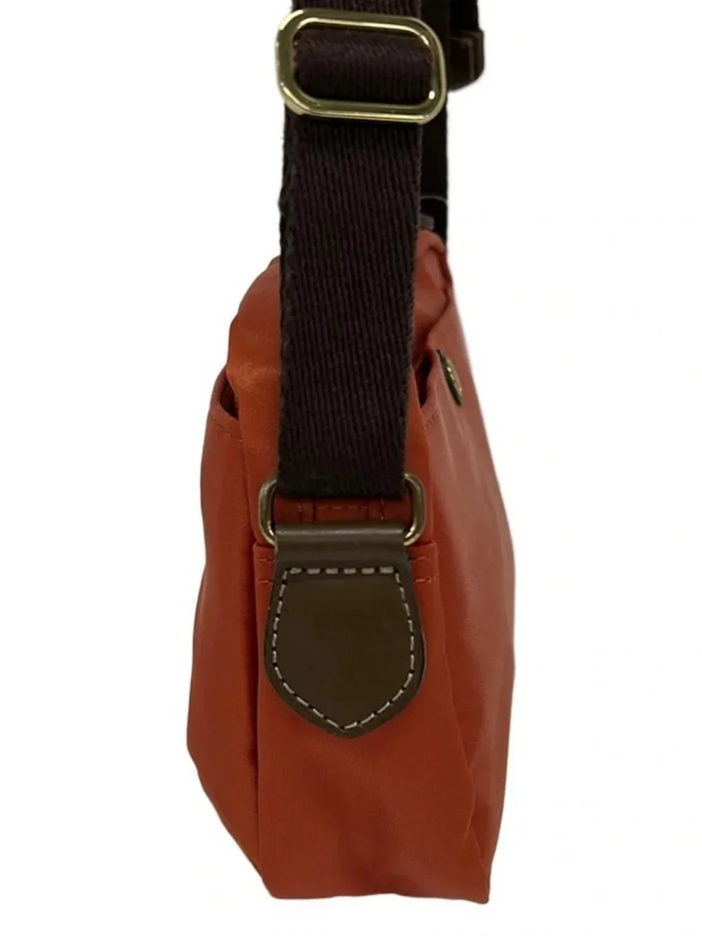 MACKINTOSH PHILOSOPHY Orange Dark Brown Nylon Shoulder Bag